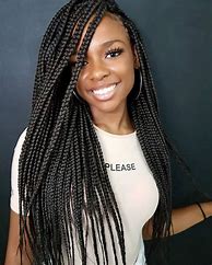 Image result for Box Braids with Weave