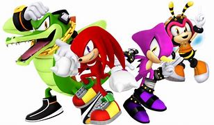 Image result for Knuckles Chaotix Heavy and Bomb