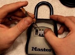 Image result for How to Unlock a Master Lock without Code