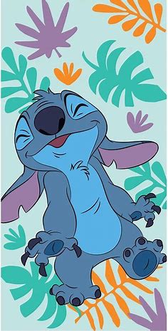 Disney Stitch Beach Towel / Strandlaken (Leafs) - Lilo and Stitch | bol.com