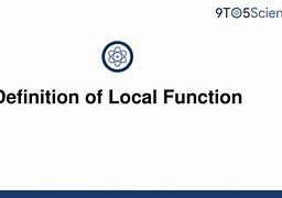 Image result for Local Function