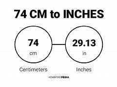 Image result for 74 Cm to Inch