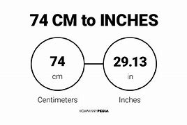 Image result for 74Cm to Inches