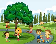 Image result for Young Children Playing Outside Clip Art