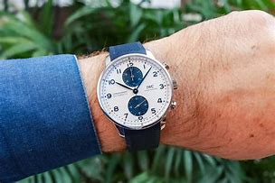 Image result for iwc portugieser chronograph blue