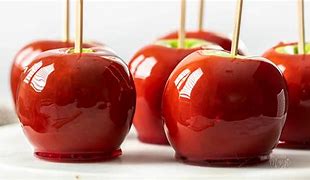 Image result for Glossy Red Toffee Apple