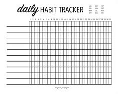 Image result for Habit Tracker Planner Free Printables