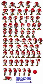 Image result for Sonic Knuckles Sprite Sheet