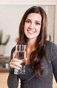 Image result for Woman Holding Water Glass