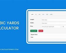 Image result for Cubic Feet Yards Conversion