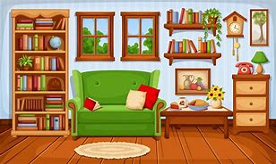 Image result for Cozy Living Room Cartoon