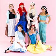 Image result for Disney Princess Halloween Costumes Group