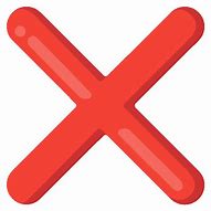 Image result for Red XMark Emoji