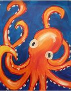 Image result for Octopus Underwater Painting