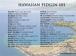 Image result for Pidgin Slang Hawaii