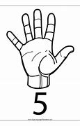 Image result for Sign Language Number 5