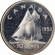 Image result for Canadian 10 Cent Coin
