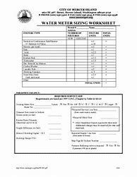 Image result for Water Meter Size Chart