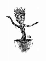 Image result for Baby Groot Colouring