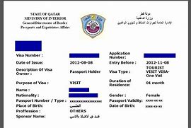 Image result for Qatar Work Visa Application Form