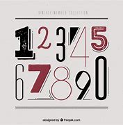 Image result for Vintage Illustrated Numbers