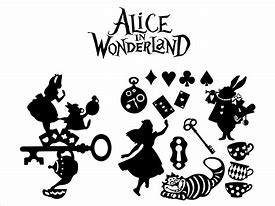 Image result for Alice in Wonderland Mad Hatter Tea Party SVG