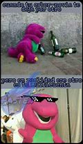 Image result for Meme Barney Español