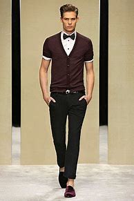 Image result for Short Sleeves Shirt with Bow Tie