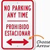 Image result for No-Parking Any Time Sign