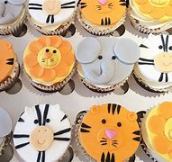 Image result for Jungle Animal Cupcakes