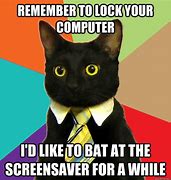 Image result for Forgot to Lock Computer Cat