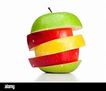 Image result for Realistic Apple's Green Yellow and Red