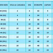 Image result for GB Size Chart