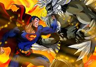Image result for Superman Punching Doomsday