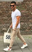 Image result for Chinos and Sneakers