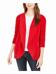 Image result for Long Red Cardigan Sweater