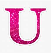 Image result for Glitter Letter U