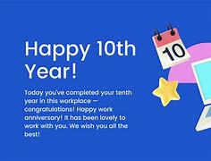 Image result for 10th Work Anniversary