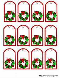 Image result for Free Printable Blank Gift Tags for Christmas