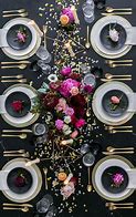 Image result for Black and Gold New Year's Party