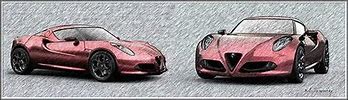 Image result for Alfa Romeo 4C Drawing