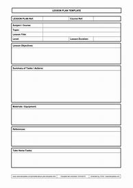 Image result for Lesson Plan Template Word