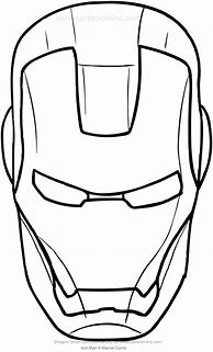 Image result for Iron Man Mask Coloring Pages