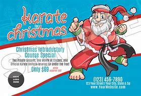 Image result for Christmas Tree Decoration Karate Santa