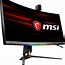 Image result for MSI Curved Monitor Silver