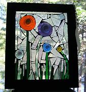 Image result for Abstract Stained Glass Flowers