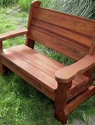 Image result for Solid Wood Bench