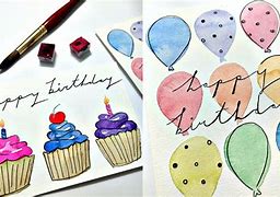 Image result for Watercolor Birthday Cards for Children