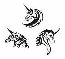 Image result for Unicorn Tattoo Stencil
