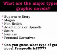 Image result for Types of Graphic Novels